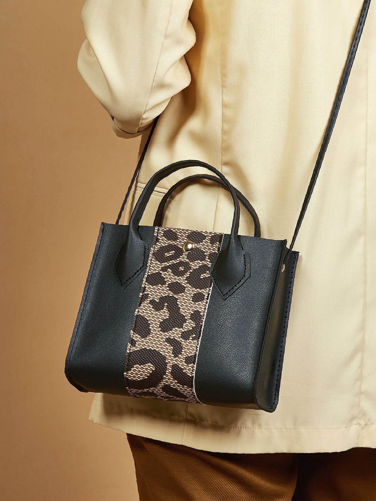 Bag For Love - Leopard Print Satchel Bag - Women Satchels